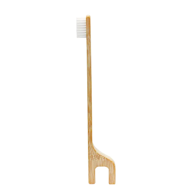Boopkin Giraffe Bamboo Toothbrush Biodegradable (3-Pack)