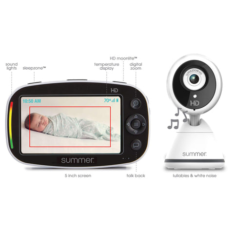 Summer Infant Baby Pixel® Zoom HD™ Duo 5.0 Inch High Definition Video Monitor