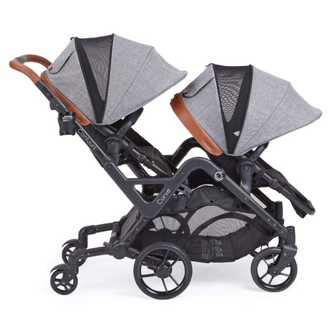 Contours Curve Double Stroller - Graphite Gray