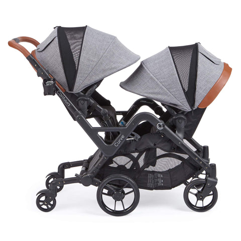 Contours Curve Double Stroller - Graphite Gray