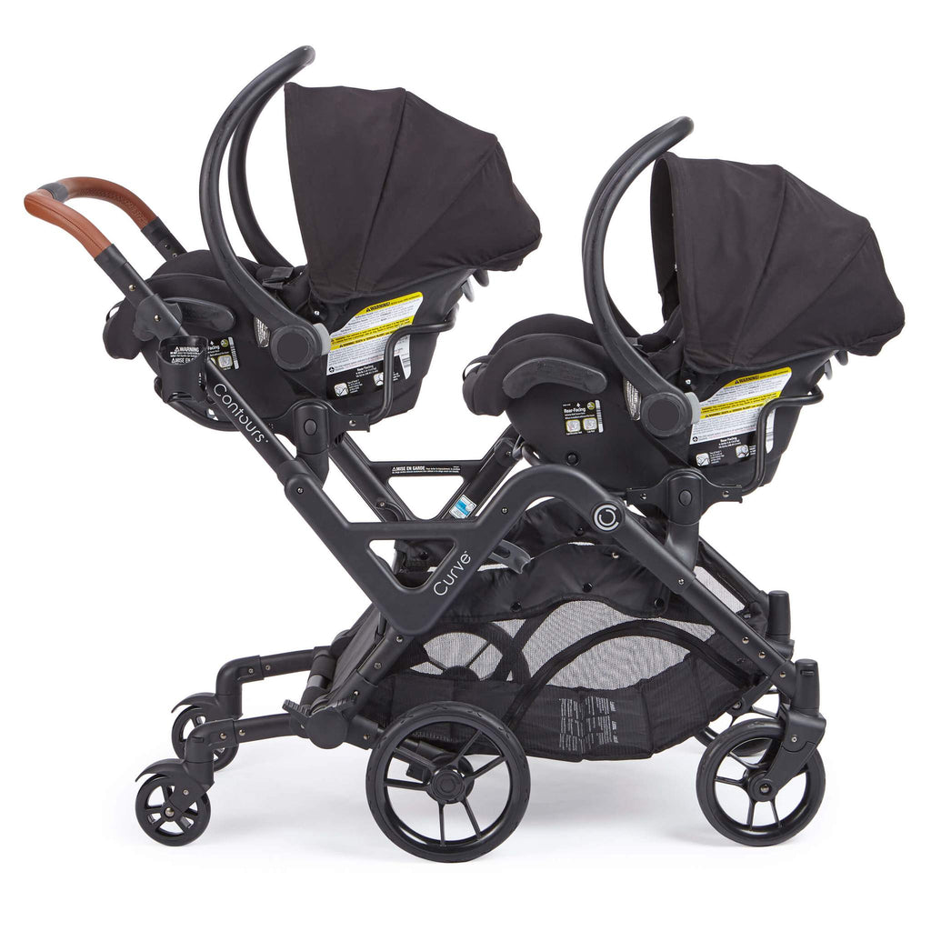 Contours Curve Double Stroller - Graphite Gray