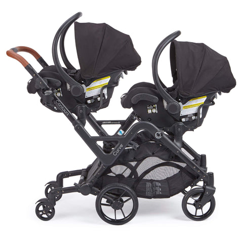 Contours Curve Double Stroller - Graphite Gray