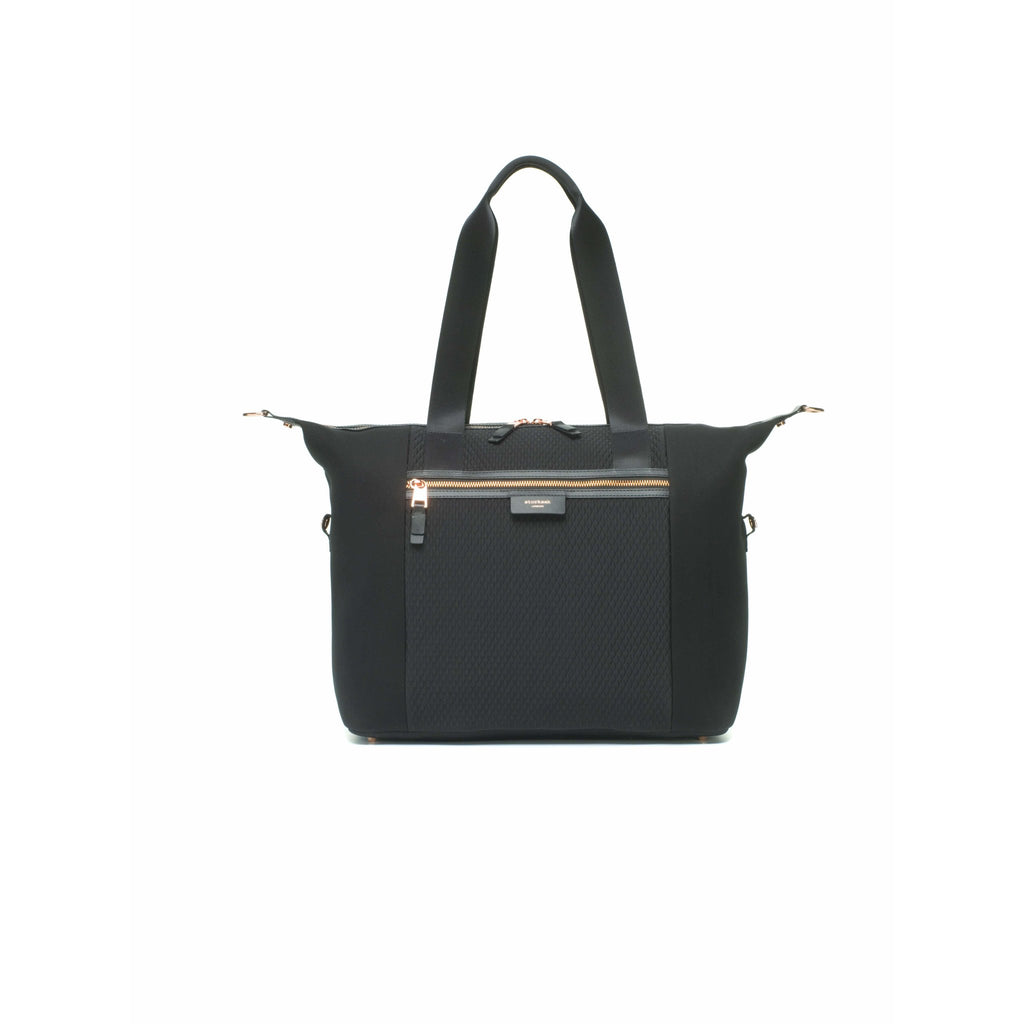 Storksak Stevie Luxe Tote Diaper Bag With Scuba Finish