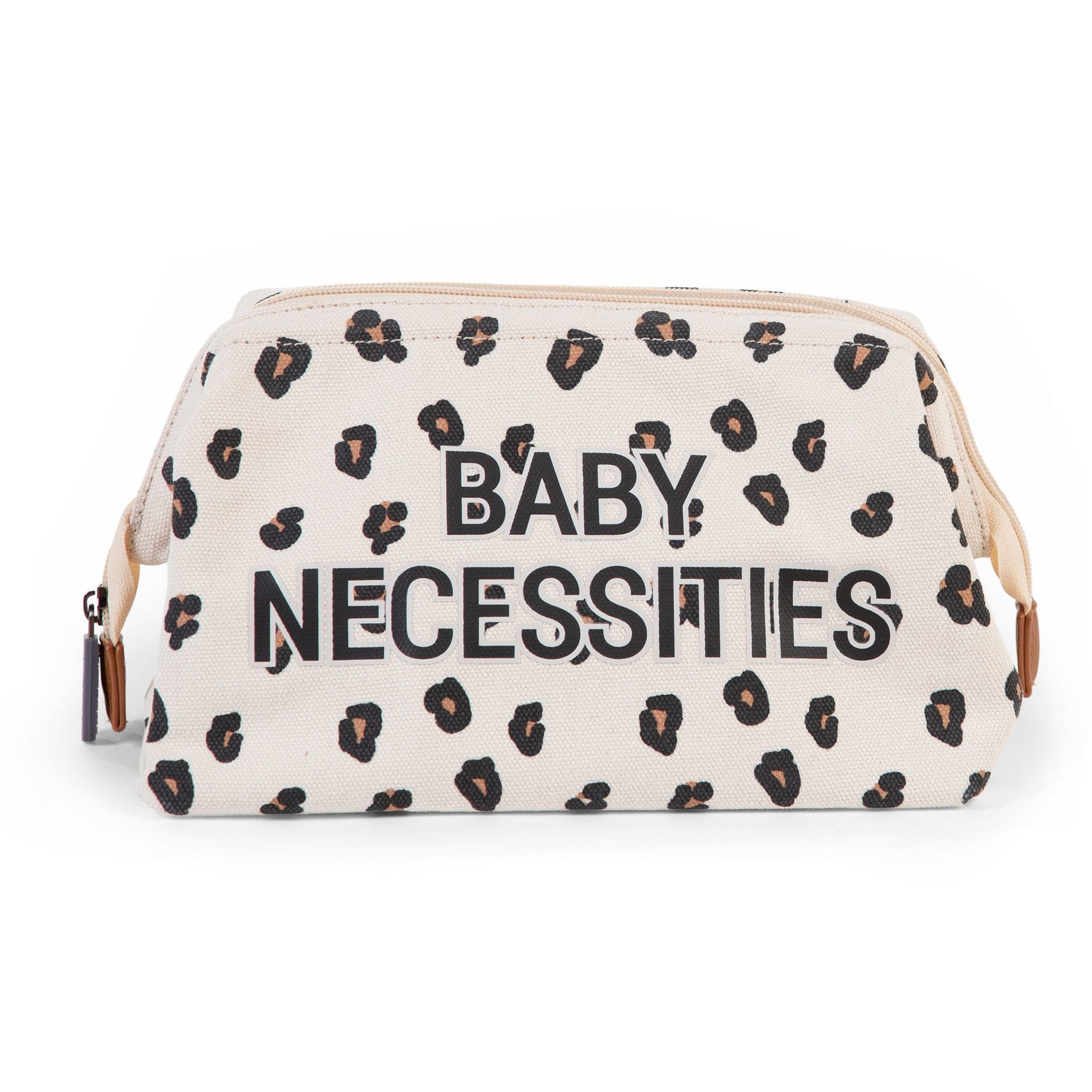 ChildHome Baby Necessities Toiletry Bag - Canvas Leopard