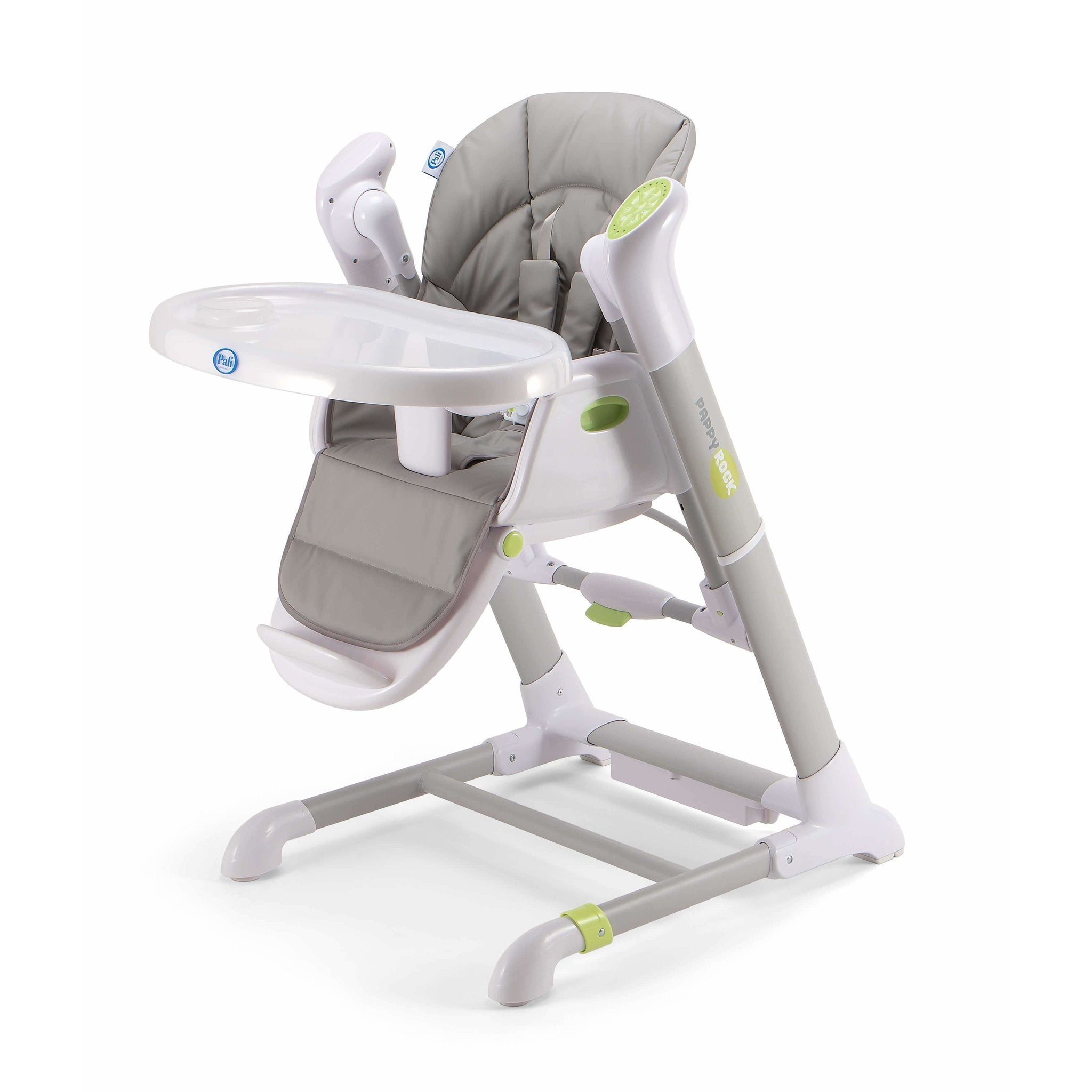 Pali Pappy Rock High Chair and Swing - Gray