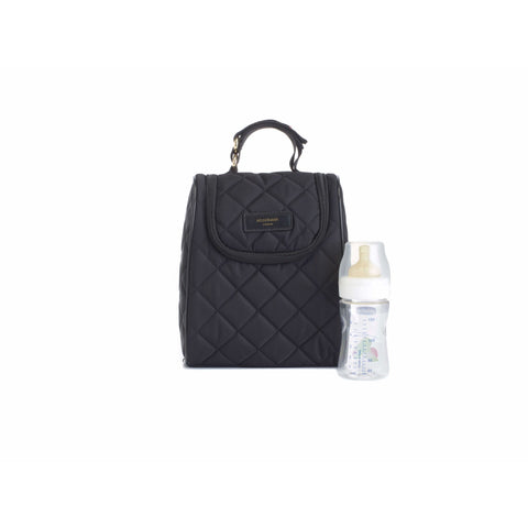 Storksak Poppy Luxe Convertible Backpack Diaper Bag - Quilted Black